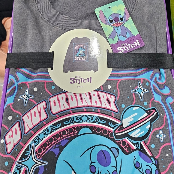 Disney Charcoal Stitch Sweatshirt - Picture 3 of 5